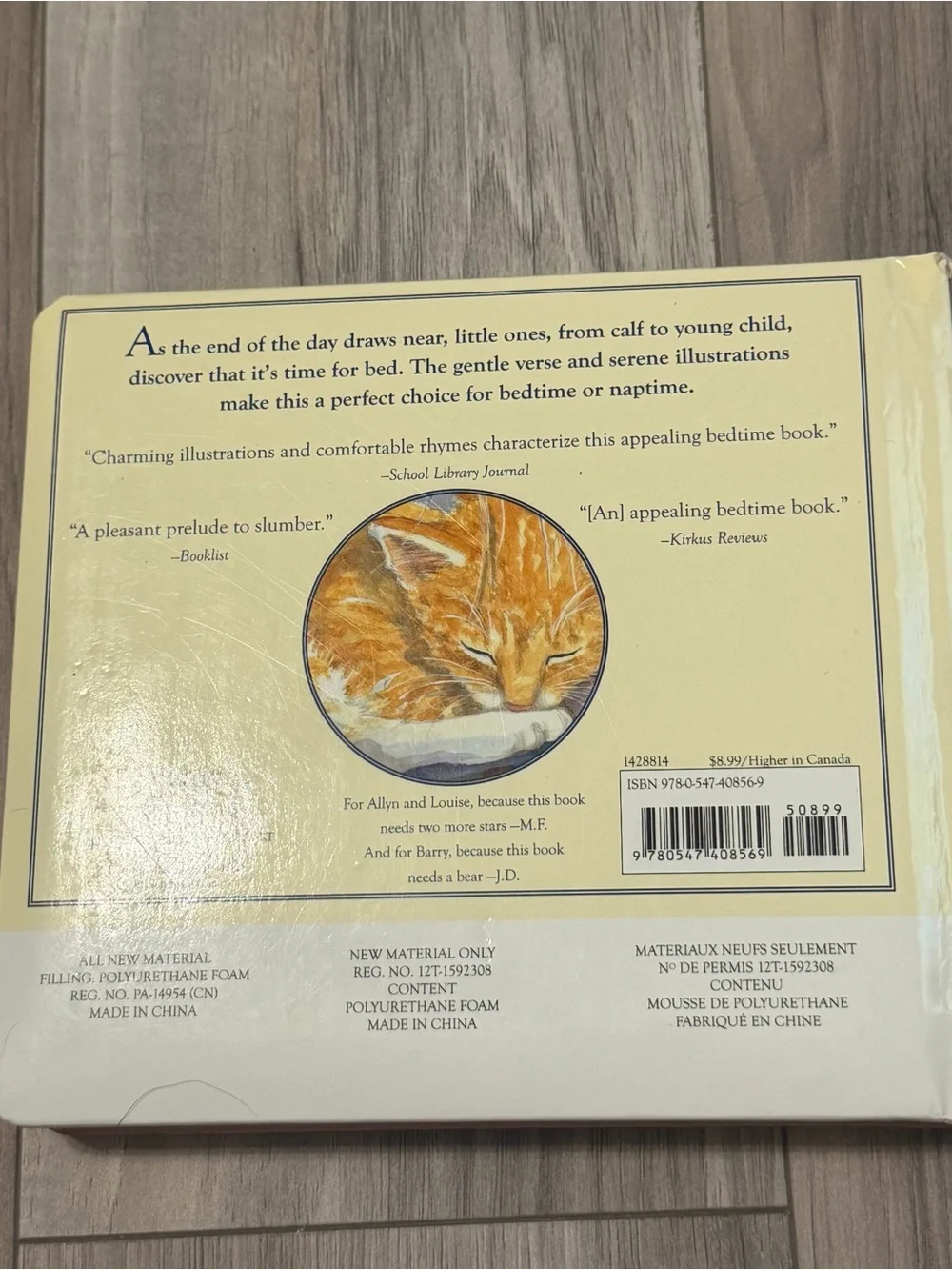 Children's Night Time Book Set of 2 “Time for Bed” & “Counting Peeps”
